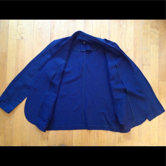 Forever 21 Women's Navy Blue Linen Blazer Size Medium - Picture 8 of 10